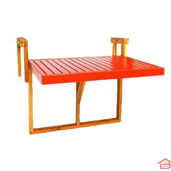 TABLE DE BALCON RABATTABLE ACACIA TERRACOTTA