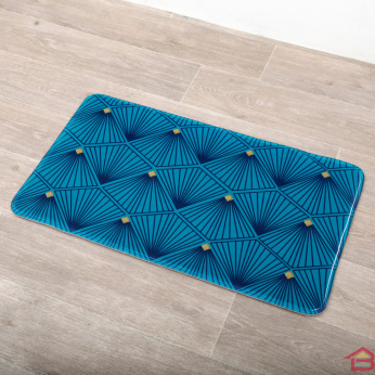75 x 45 cm (bleu) tapis de bain antidérapant tapis de douche