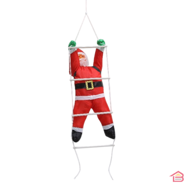 Grimpeur Père Noël + échelle H120cm-E36034065