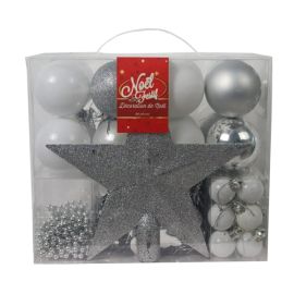 SUSPENSION DE NOËL BOITE DE 44 PIÈCES BOULES ET CIMIER ANTARES
