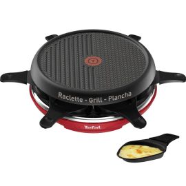 APPAREIL À RACLETTE TEFAL COLORMANIA GRILL ET PLANCHA 6 PERSONNES ROUGE