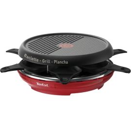 APPAREIL À RACLETTE TEFAL COLORMANIA GRILL ET PLANCHA 6 PERSONNES ROUGE