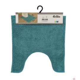 TAPIS CONTOUR WC PLOYESTER 45X50CM - BLEU PAGODE
