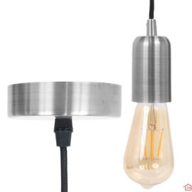 LAMPE SUSPENSION VINTAGE H 9CM ARGENT