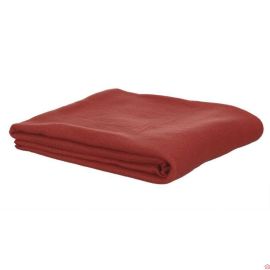 PLAID POLAIRE UNI BORDEAUX 125X150CM