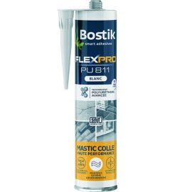 MASTIC-COLLE POLYURÉTHANE MULTI-USAGE FLEXPRO PU811 BLANC 300 MILLILITRES BOSTIK