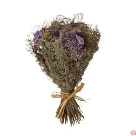 BOUQUET FLEURS SECHEES LAVANDE ACHILLEE D25 H34CM