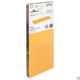 ÉTAGÈRE MURALE JAUNE MOUTARDE 60 CM