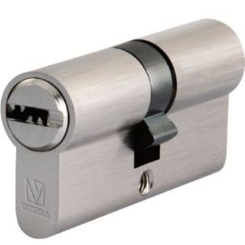 CYLINDRE DE SERRURE DE SÉCURITÉ À POINTS VETRA V2 80 MM 30X50 MM NOIR EN BLISTER