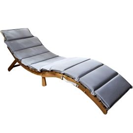 TRANSAT PLIANT EN BOIS ACACIA GRIS