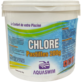 CHLORE EN PASTILLES 5 KG AQUASWIM