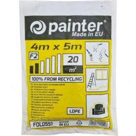 BÂCHE DE PROTECTION ÉPAISSE POUR PEINTURE ET CHANTIER 4 X 5 M ÉPAISSEUR 0,015 MM