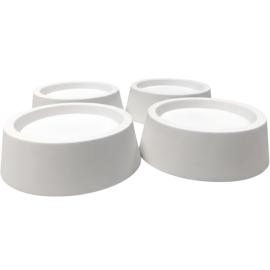 PIEDS ANTIVIBRATION MACHINE À LAVER PATINS ANTIDÉRAPANTS 4 PCS DIAMÈTRE 45MM BLANC