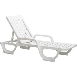 TRANSAT BLANC AVEC ACCOUDOIR 190X66X50 CM