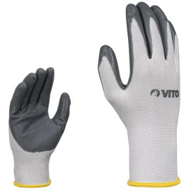 GANTS DE TRAVAIL EN NITRILE XS 25.4 CM VITO