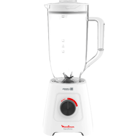 BLENDER ÉLECTRIQUE GRANDE CAPACITÉ 2,8 LITRES AVEC BROYEUR ET HACHOIR MOULINEX BLENDFORCE XXL BLANC