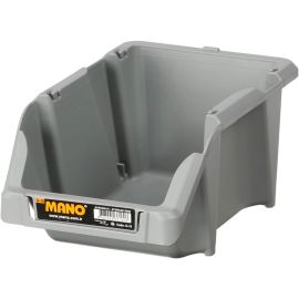 BAC DE RANGEMENT À BEC GRIS MANO G-10 103X165X75 MM EN POLYPROPYLÈNE RECYCLÉ EMPILABLE