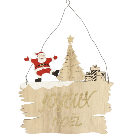 PLAQUE PAYSAGE DE NOËL DÉCORATIVE 21 X 25 CM EN 3 MODÈLES