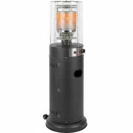 CHAUFFE TERRASSE NOIR FSD-D/N AU GAZ PROPANE ET BUTANE AVEC ALLUMAGE PAR IMPULSION