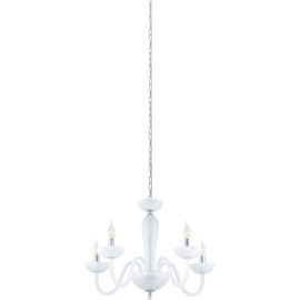 SUSPENSION LUMINAIRE EN ACIER CHROME AVEC ABAT-JOUR EN VERRE SATINÉ DOUBLÉ DE DOUILLE E14
