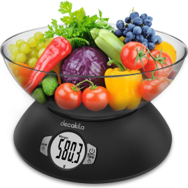 BALANCE DE CUISINE AVEC BOL ÉLECTRONIQUE DECAKILA 5 KG