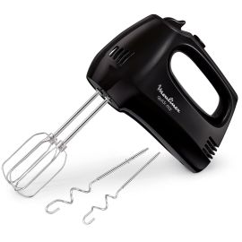 BATTEUR QUICKMIX 300W 5VITESSES+TURBO NOIR MOULINEX