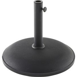 SOCLE DE PARASOL ROND EN BÉTON 25 KG NOIR