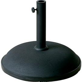 SOCLE DE PARASOL ROND EN BÉTON 25 KG VERT FONCÉ AVEC TUBE EN ACIER