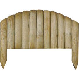 BORDURE EN ARQUE À PLANTER EN BOIS BOCAGE 2.5X55X40 CM