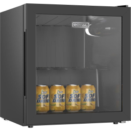 MINI BAR NOIR 45 LITRES AVEC PORTE VITRÉE RÉVERSIBLE ET RÉFRIGÉRATION PAR ABSORPTION