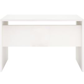 BUREAU BLANC FARADAY 90 X 50 X 60 CM EN BOIS AVEC RANGEMENT MODERNE