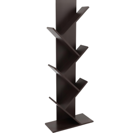 ÉTAGÈRE LIVRÉE 120 X 20 X 40 CM COULEUR BOIS FONCÉ