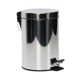 POUBELLE À PÉDALE 30 LITRES EN ACIER INOXYDABLE AVEC SEAU INTÉRIEUR EN PLASTIQUE