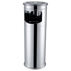 CENDRIER POUBELLE EN ACIER INOXYDABLE 60X26 CM