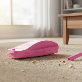 BALAI MÉCANIQUE SIMPLE POUR TAPIS COUSSINS LITERIE ET POILS D’ANIMAUX