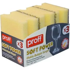 ÉPONGE POUR VERRE SOFT POWER 3 PIÈCES PROFF