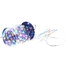 GUIRLANDE 200 LEDS NANO MULTICOLORE 25 M ET 8 FONCTIONS IP44