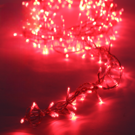 GUIRLANDE LUMINEUSE CLIGNOTANTE 240 LEDS ROUGES 12 M