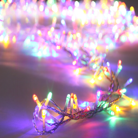 GUIRLANDE CLIGNOTANTE 300 LEDS MULTICOLORES AVEC MINUTERIE 15 M
