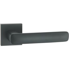 POIGNÉE DE PORTE LÉO NOIRE À CYLINDRE