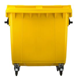 POUBELLE À DÉCHETS JAUNE DE 660 LITRES