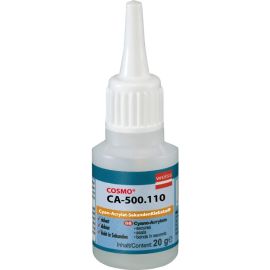 COLLE INSTANTANÉE COSMO CA-500.110 WEISS 20 G HAUTE RÉSISTANCE POUR PLASTIQUES, MÉTAUX, BOIS ET CAOUTCHOUC