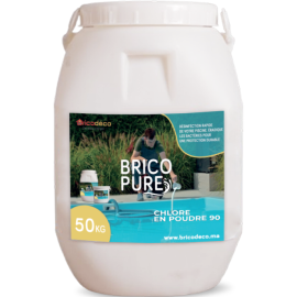 CHLORE EN POUDRE 90° 50 KG BRICOPURE