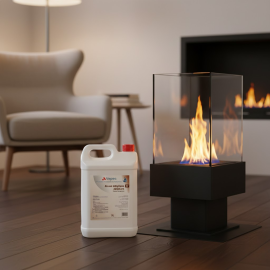 ÉTHANOL COMBUSTIBLE LIQUIDE POUR CHEMINÉE BIDON DE 5 LITRES