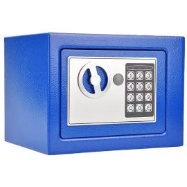 COFFRE FORT BLEU MINI FERRI 17X23X17 CM