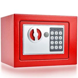 COFFRE FORT ROUGE MINI FERRI 17X23X17 CM