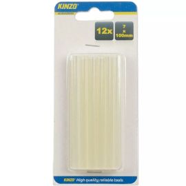 BÂTONS DE COLLE 7X100 MM PACK DE 12 PIÈCES KINZO