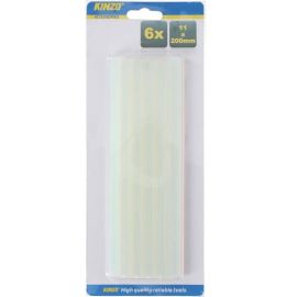 BÂTONS DE COLLE 11X200 MM PACK DE 6 PIÈCES KINZO