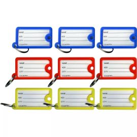 PORTE-CLÉS AVEC ÉTIQUETTES DE NOM 9 PIÈCES KINZO