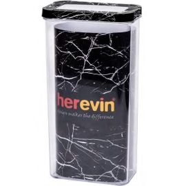 BOÎTE DE RANGEMENT DESIGN EFFET MARBRE NOIR CAPACITÉ 3 LITRES